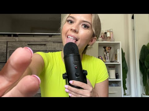 ASMR| Fast/ Aggressive Unpredictable Mouth Sounds, Constantly Changing| Hand Movements