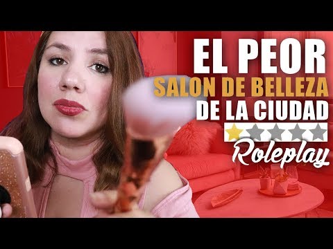 Maquillaje en el PEOR Salon de Belleza de la CIUDAD de Amiga Antipatica | ASMR Español