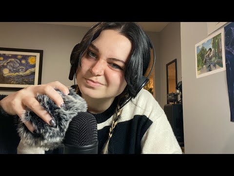 ASMR New Mic Test! | foam cover, fluffy cover, scratching, brushing