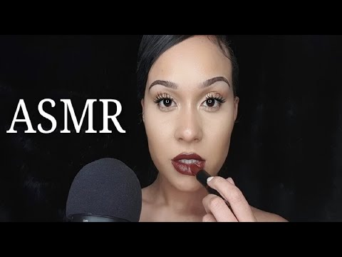 ASMR Aesthetic Lipstick Application | Mouth Sounds Tapping Kisses (No Talking)