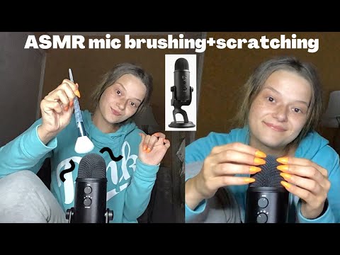 ASMR mic brushing + scratching ( blue yeti blackout )