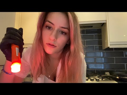 ASMR Medical Exam with Light and some Cranial Nerve Tests