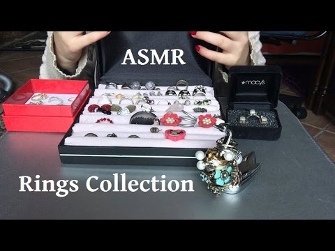 ASMR Ring Collection, Relaxing Show and Tell, Try On, Hands Movements