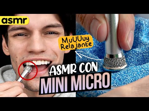 ASMR con MINI MICRO 🎤 *asmr mouth sounds, slime | ASMR Español | Mol
