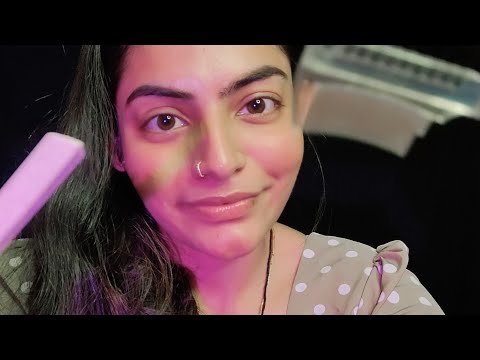 Indian Asmr| Doing your eyebrows| massaging|personal attention|Hindi asmr