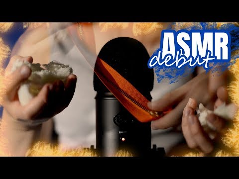 My First ASMR video by StarLady ASMR | plastic, paper, canvas and more!