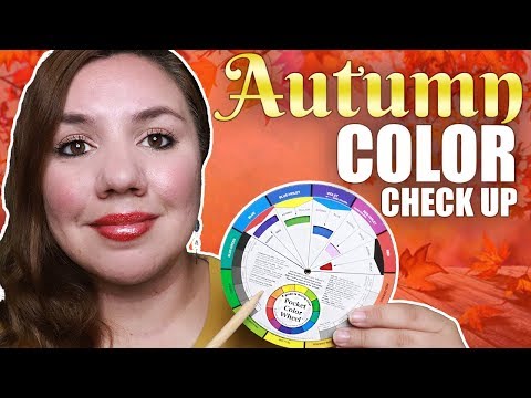ASMR Fall COLOR Chart Exam | Personal Attention, Face Touching, Magazine Flipping