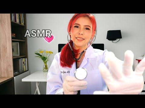 ASMR ไทย🇹🇭 Doctor Role Play👩‍🔬 ( Ear Cleaning , Eye and Teeth Inspection) (Subtitle)
