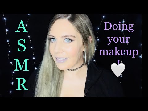 ASMR🖤Friend does your makeup🖤Tingly personal attention😌 #asmr #asmrpersonalattention
