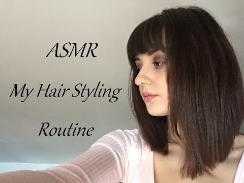 ASMR My Hair Routine, Blow Dryer Sounds