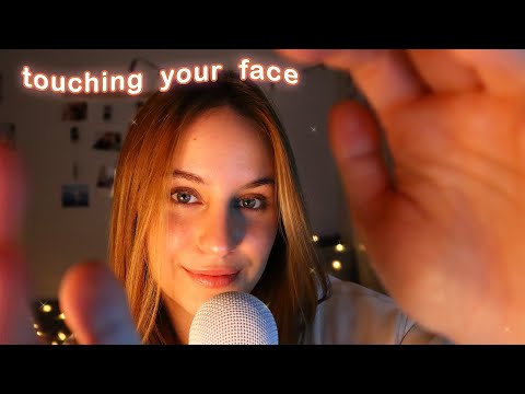 Tocando tu cara para dormir (mouth sounds, masaje) | ASMR Touching your face