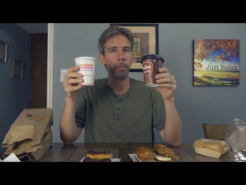 ASMR Breakfast Showdown: Dunkin Donuts vs Wawa