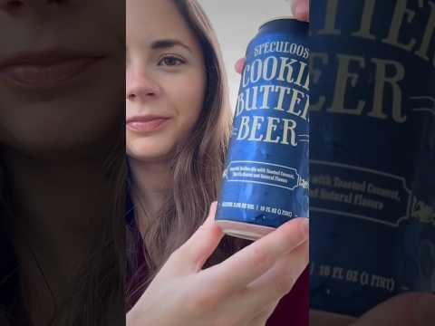 trader joe’s cookie butter beer review 🍺🍪 #asmr