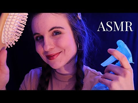 ASMR FRANCAIS 🌙 - Une coiffeuse bavarde et rigolote (hair sounds, scalp massage, ...)