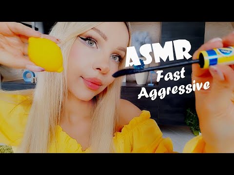 1 minute ASMR Doing your makeup (Fast, Aggressive)