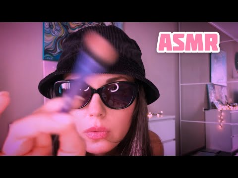 АСМР/ ASMR Быстрый макияж от детектива/ Неразборчивый шёпот/ Слюнявый пальчик