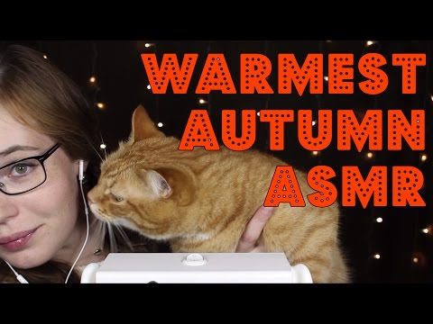 The Warmest ASMR for a Cold Fall Evening | Purring, Ear Touching with Wool, Scratching
