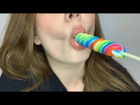 ASMR | Swirl Lollipop 👄 Satisfying Mouth Sounds