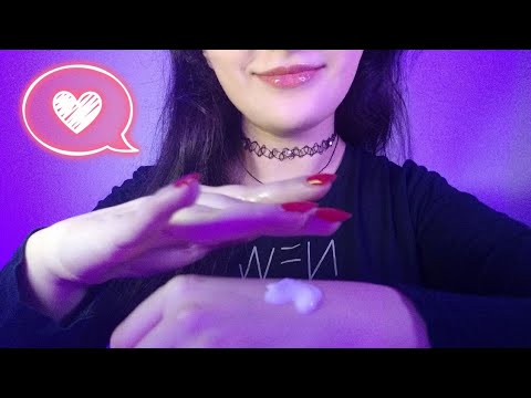 ASMR🌌I massage and cuddling your face with cream🤗💖