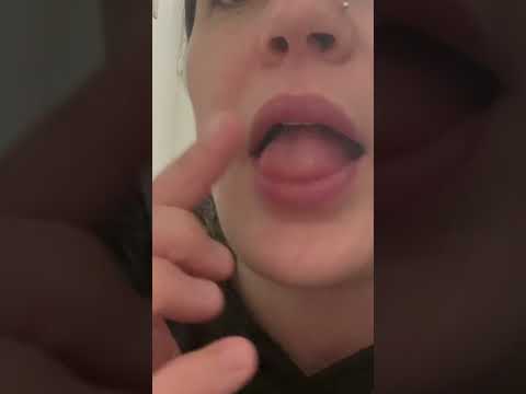 ASMR relaxing spit paint and mouth sounds ￼