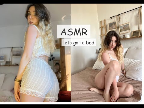 ASMR (your girlfriend will put you to bed) ❤ tapping❤ scratching❤ cozy ASMR❤