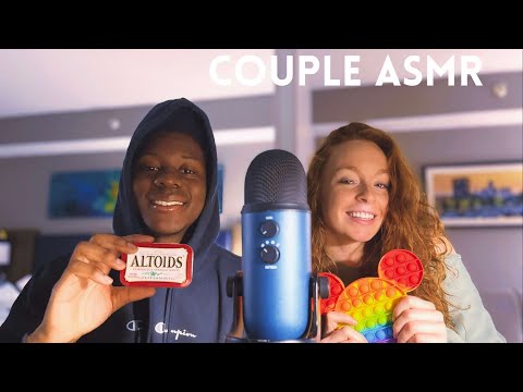 ASMR | Couple Gives You Tingles, Tapping/￼Scratching + Mouth Sounds