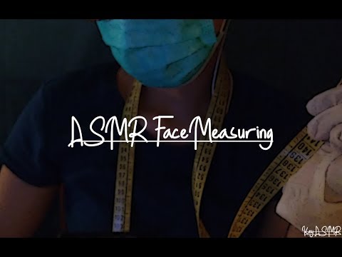 ASMR Face Measuring || ASMR by KeY ||