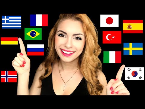 ASMR in 30 DIFFERENT LANGUAGES (French, Korean, German, Russian, Portuguese...)
