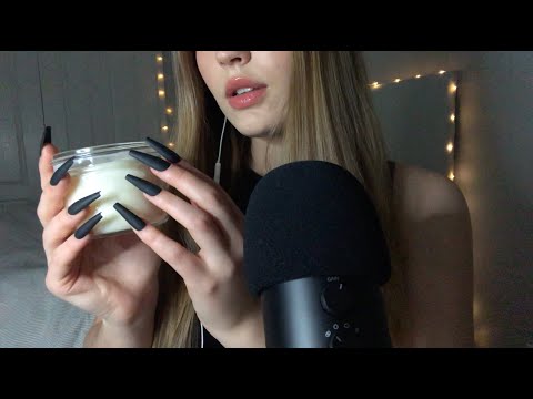 ASMR glass tapping, camera tapping, up close hand movements, & mic blowing | Andrew's CV