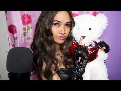 ASMR: Let's Practice BREATHING TECHNIQUES w/ Cute Teddy Bear (Jewelry Tapping & Lace Gloves)