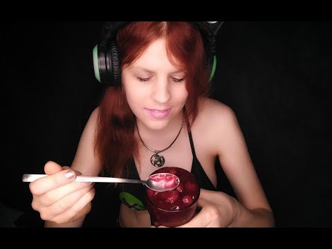 ASMR | Slurping Cherry Groats | Wet And Juicy (No Talking) | Eating Sounds