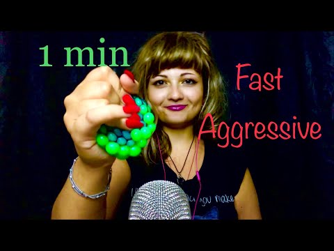 Fast 🚀 Aggressive 1 min ASMR (awesome triggers)