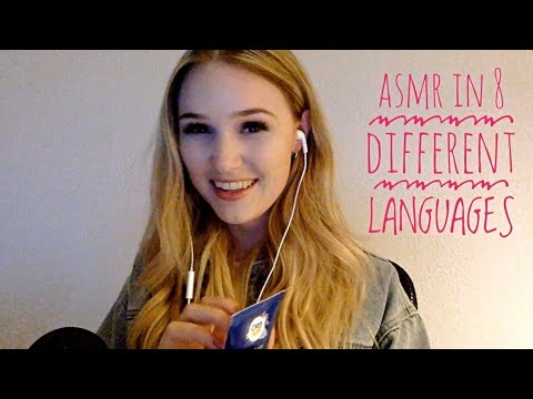 RELAXING ASMR IN 8 DIFFERENT LANGUAGES - ASMR JUNKIE