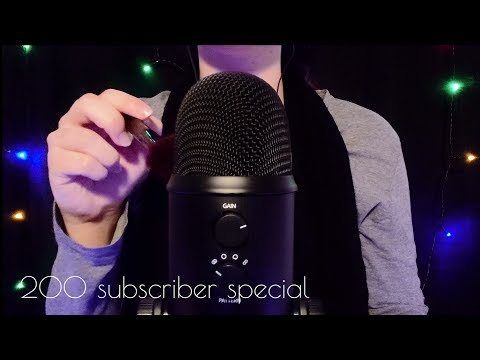 ASMR - 200 Subscriber Special - Microphone Brushing & Scratching [No Talking]