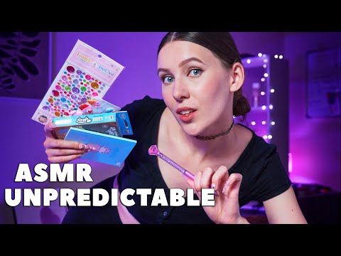 ASMR Fast  Unpredictable Trigger Assortment (Collarbone Tapping, Griping, Scratching and More)