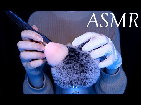 ASMR Mic Brushing & Latex Gloves (No Talking)