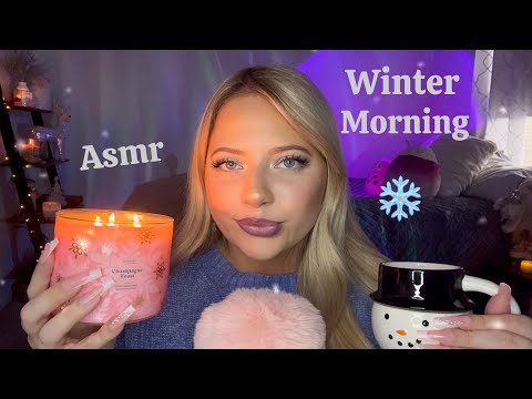 Asmr Cozy Winter Morning ❄️ to help you wake up ✨ affirmations, personal attention, triggers