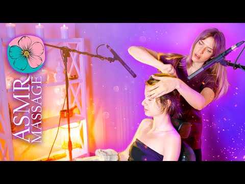ASMR Barber Chair Head, Hair & Neck Massage by Olga