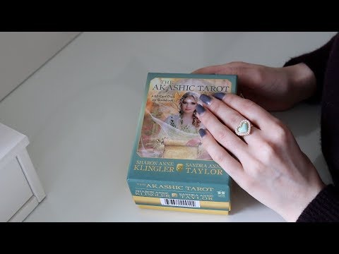 ASMR Whisper Let`s Check Out My TAROT CARDS | Relaxing Sounds | The Akashic Tarot