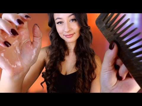 ASMR Most RELAXING Scalp Massage & Personal Attention 😴 hair play, brushing & scalp scratching