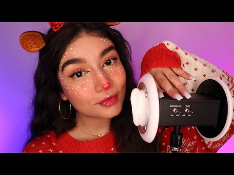 ASMR Extremely Tingly Christmas Trigger Words 🎄 Kisses, Mouth Sounds, Ear Tapping