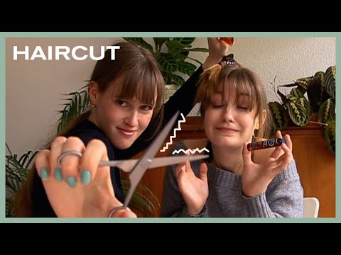 ASMR | Real HAIRCUT on a Friend | scissor sounds [german | deutsch whispered]