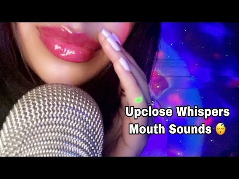 ASMR~ Upclose Whispering My Intro w/ Wet Mouth Sounds (100% Sensitivity) Soo Tinglyy
