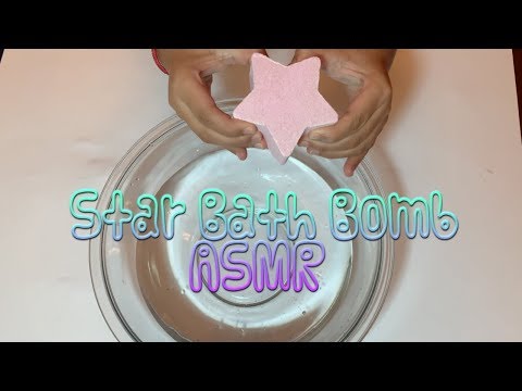 Satisfying STAR Bath Bomb ASMR  Relaxing Water sounds