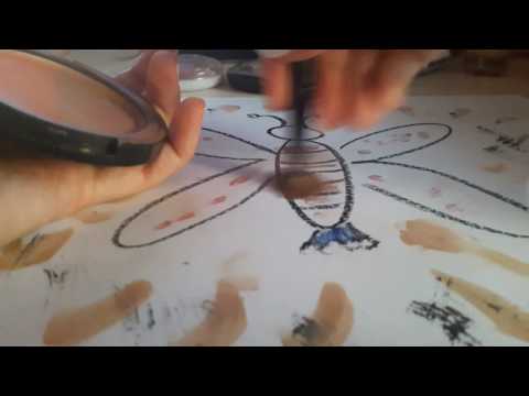 Video 8. Asmr drawing (using only make up products)