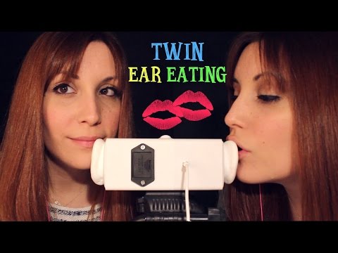 ASMR ☾ Intense Twin Ear Eating ~ Tongue Shaking, Licking, Cupping & Mouth Sounds ~ No talking