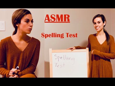 [ASMR] Spelling Test - Teacher Roleplay