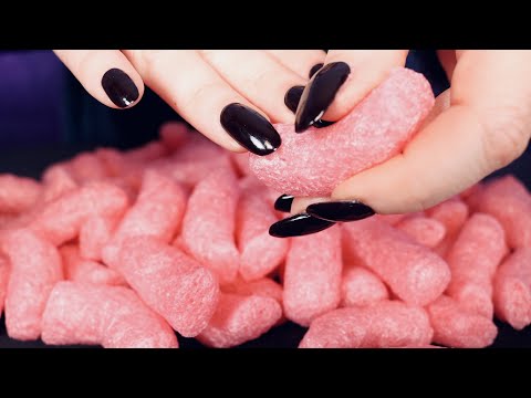 ASMR 🥜 PINK PACKING PEANUTS 🥜 Squeezing, Crunching, Whispers