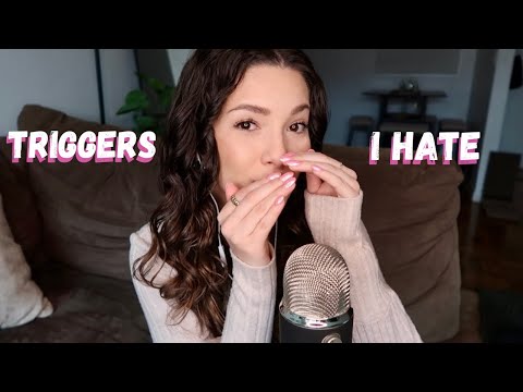 ASMR Doing Triggers I HATE (mic scratching, mouth sounds, etc)