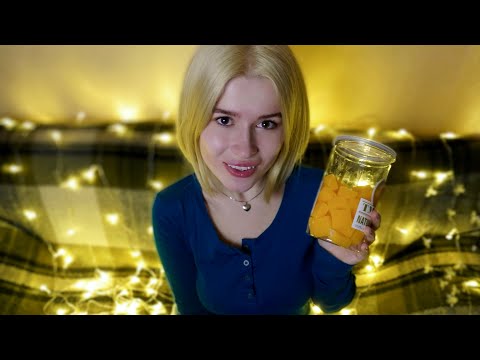ASMR eating sounds 😋 Chewing, wet, mouth sounds. Tapping, whispering. 100% relaxation 🥰